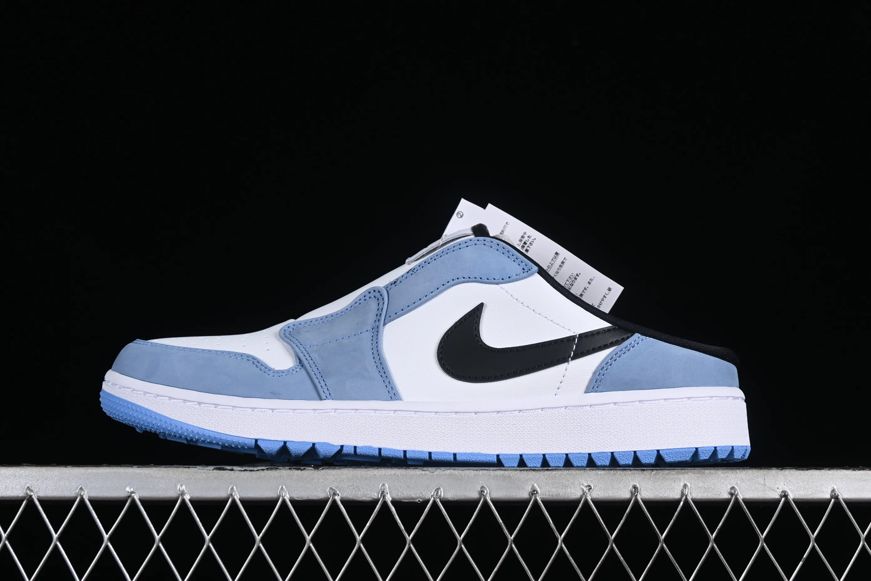 All categories Air Jordan Jordan series basketball shoes Air Jordan 1 Low Air Jordan 1 Mule Golf "University Blue" AJ1 Joe 1 North Carolina Blue Golf kick FJ1214-400